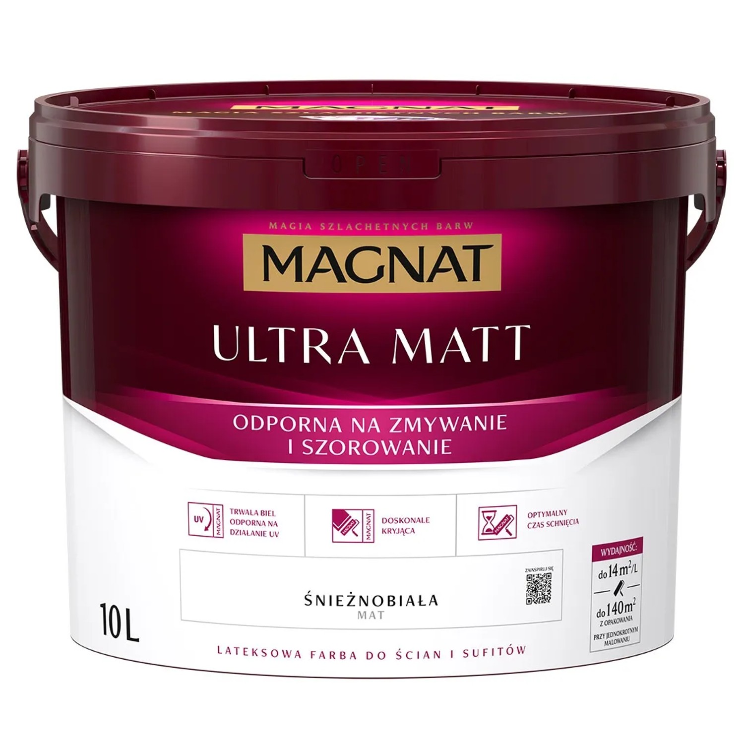 Farba Magnat Ultra Matt biała 10 l