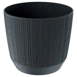 Ciemnoszara osłonka t.b.t. z pionowymi rowkami do wnętrz.