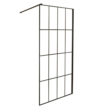 Kerra Kabina prysznicowa Techno 100 cm czarna walk-in