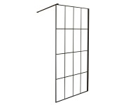 Kerra Kabina prysznicowa Techno 90 cm czarna walk-in