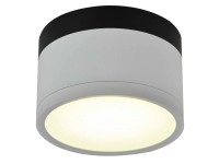 Candellux Oprawa LED natynkowa śr. 8,8 cm biało-czarna 9W 590 lm 4000K