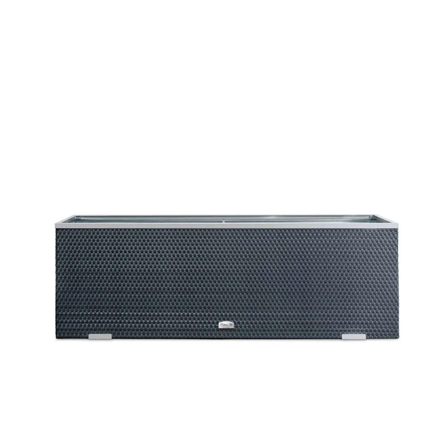 Donica rattanowa grafitowa - 108 x 39 x 43 cm