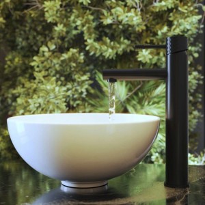 Granitan Bateria umywalkowa wysoka Glami czarna