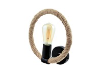 Sanico Kinkiet Arthur Rope czarny 1x10W E27 Sanico Kinkiet Arthur Rope czarny 1x10W E27