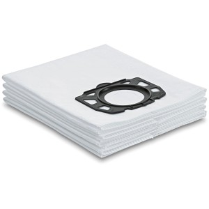 Zestaw filtrów flisowych Kärcher, 4 sztuki, do odkurzaczy uniwersalnych WD 4 do WD 6 i MV 4 do MV 6.