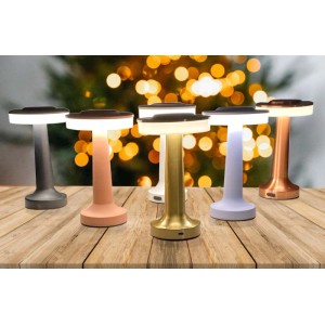 Düwi Lampka stołowa ładowalna MARIA 2W 3000/4200/6500K 125lm IP44 różowa