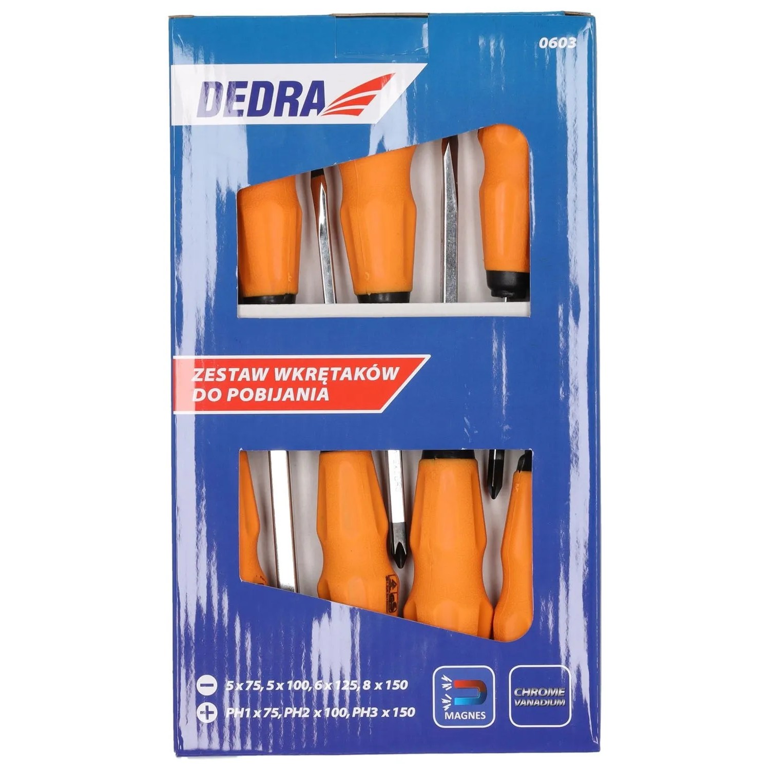 Dedra Zestaw wkrętaków do pobijania - 7 szt.