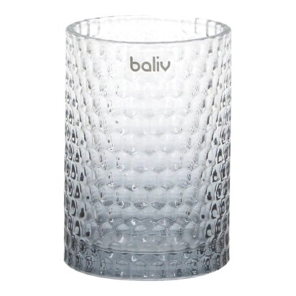 Baliv Kubek łazienkowy szare szkło