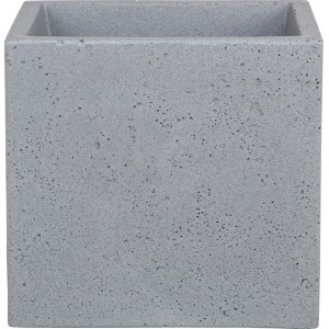 Scheurich C-Cube donica, 38 cm, Stony Grey, kwadratowa doniczka do użytku zewnętrznego.