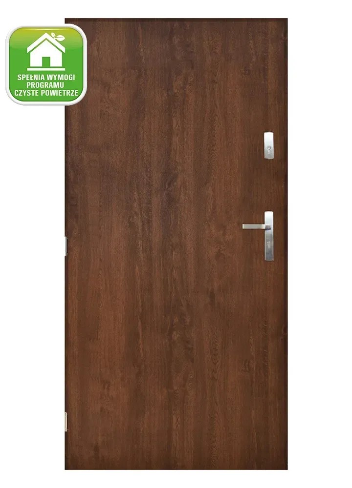 Pantor Drzwi zewnętrzne Faro orzech 90L