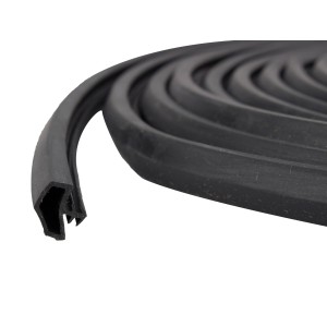 Czarna uszczelka do drzwi, akcesoria do drzwi, elastyczna i łatwa w montażu.