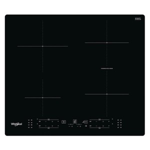 Czarna płyta indukcyjna z czterema strefami gotowania marki t.b.t.