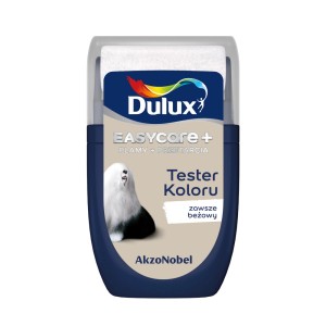 Tester koloru Dulux Easycare+ w kolorze beżowym. Idealny do kolorowych ścian.