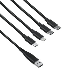 DPM Przewód USB 6w1 1,5 m czarny