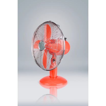 Volteno Wentylator biurkowy metalowy 35W czerwony