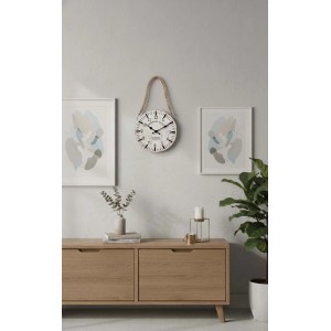 Splendid Zegar ścienny KENSINGTON 30 x 4 cm beżowy