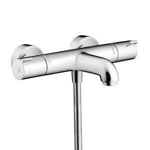 Hansgrohe MyFox chromowany termostat wannowy, montaż ścienny.