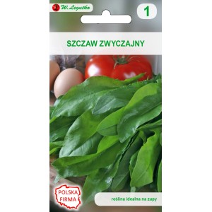 Zdjęcie opakowania nasion szczawiu. Idealny do zup.