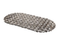 Alsea Mata łazienkowa Pebble 68 x 35 cm transparentna szara