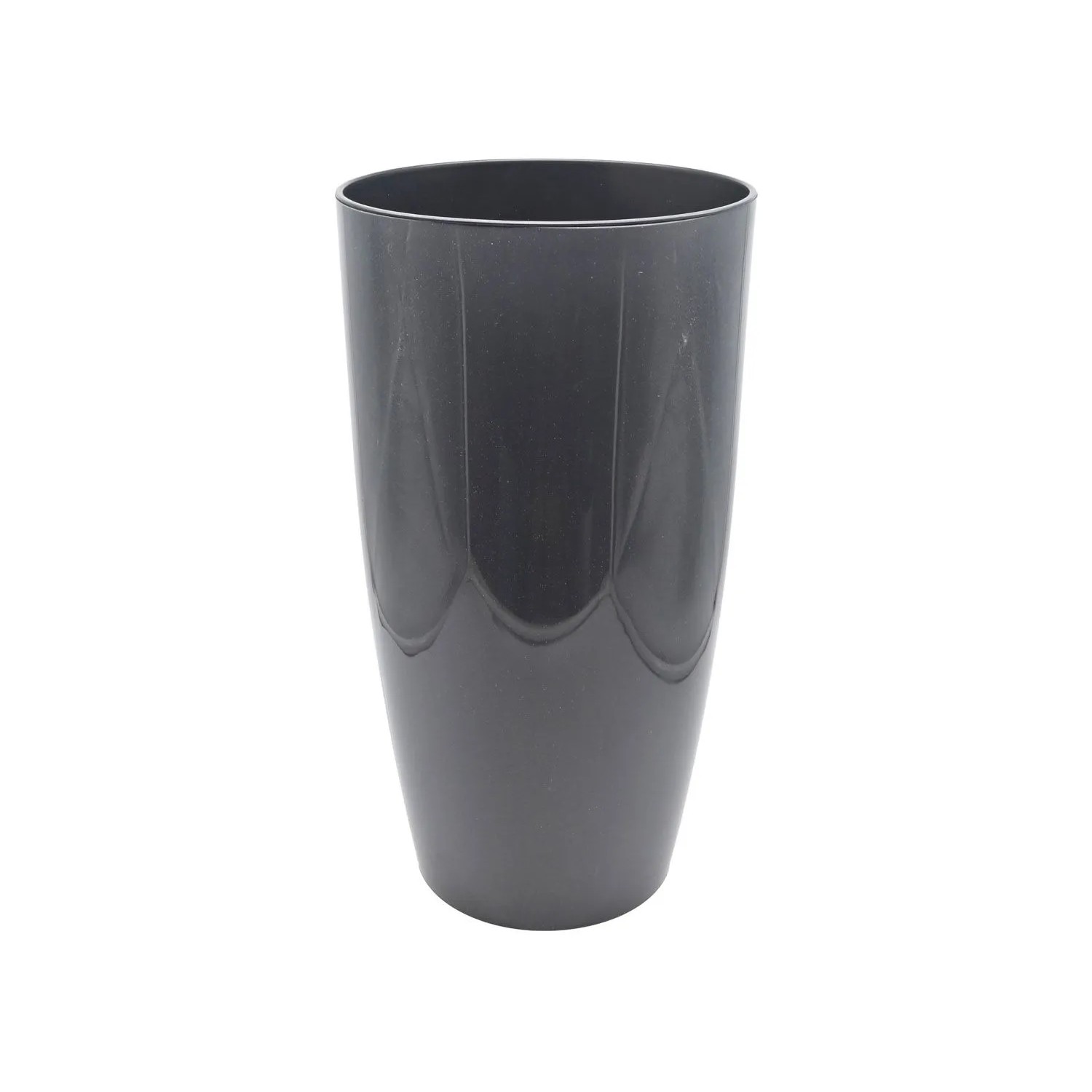 Doniczka alpha plastik black - 41,5x22 cm