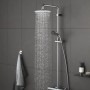 System prysznicowy Grohe Vitalio Start 210 z baterią termostatyczną i bieżącą wodą.