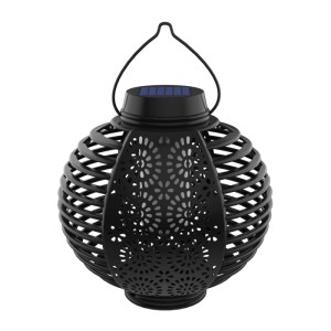 Düwi Lampa solarna BULLA 12LED 1800K 5lm IP44 czarna 1szt.