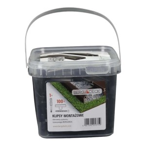 Wiadro z klipsami montażowymi do desek tarasowych t.b.t.