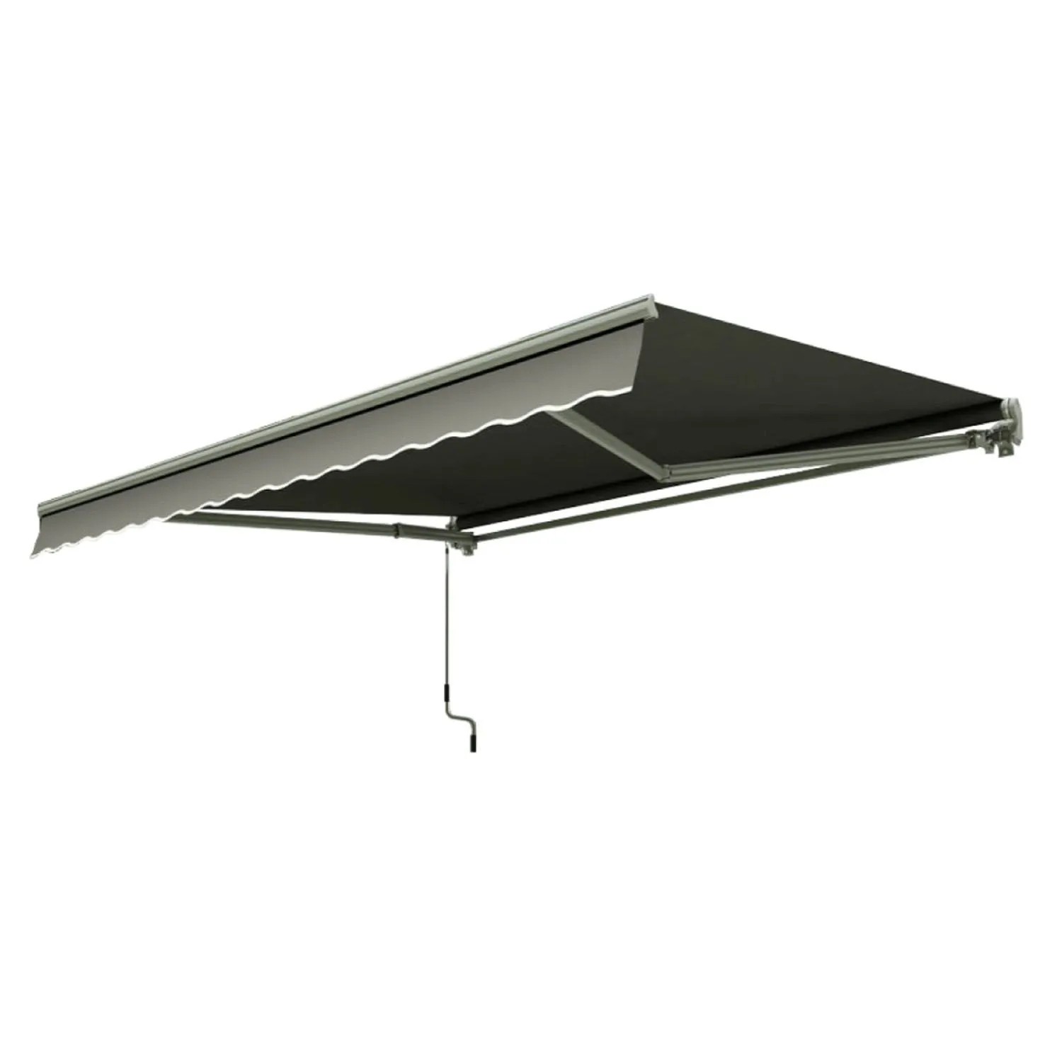 GUTROOF Markiza ręczna Classic Grey szara - 4,0 x 3,0 m