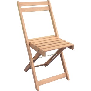 Składane krzesło z olejowanego drewna akacjowego, część 3-częściowego zestawu balkonowego Sorata.
