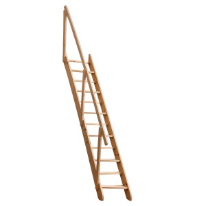 Drewniane schody strychowe do wnętrz, naturalne wykończenie