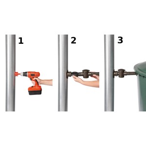 Instrukcja montażu: Podłączenie zbiornika ściennego Garantia do rury spustowej w 3 krokach.