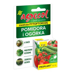 Agrecol Proplant 722 SL: Środek na choroby grzybowe pomidorów i ogórków.