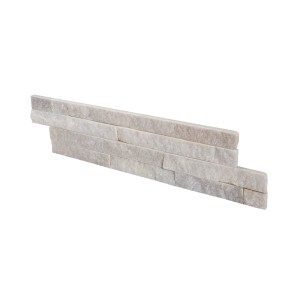 t.b.t. Okładzina ścienna z kamienia naturalnego w kolorze beżowo-szarym do użytku wewnętrznego i zewnętrznego.