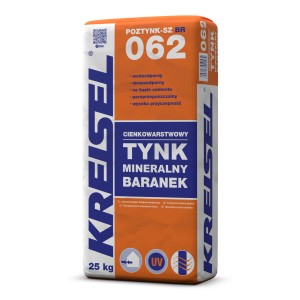 Kreisel Tynk Mineralny Baranek 062, worek tynku mineralnego na ściany zewnętrzne.
