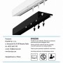 Kowalski Szyna aluminiowa z osłoną WIDE agrafka 140 cm czarna_5