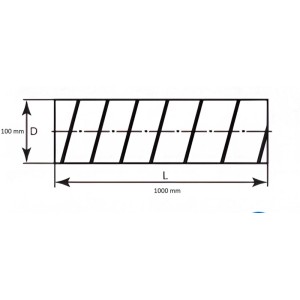 Przybysz Przewód elastyczny 1 m PVC fi 10 cm