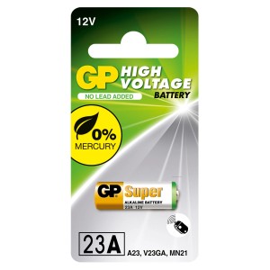 Bateria GP Super 23A, 12V w blistrze. Bateria alkaliczna np. do pilotów.