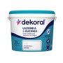 Wiadro farby Dekoral do łazienek i kuchni, śnieżnobiała, matowa, 3L.