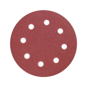 Okrągła tarcza szlifierska z otworami do odsysania pyłu.