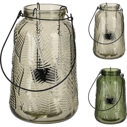 Lampion Botanical szkło mix