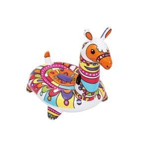 Bestway Dmuchany zwierzak POP Llama, 193 cm, kolorowy design, idealny do zabawy w basenie.