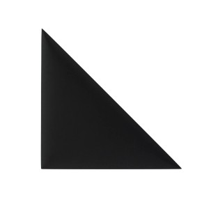Czarny, trójkątny panel ścienny t.b.t. do dekoracji ścian.
