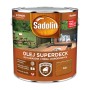 Puszka oleju do drewna Sadolin Superdeck do tarasów i mebli ogrodowych, kolor dąb.