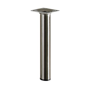 Noga stołu Hettich, Ø 30 mm, wysokość 200 mm, wygląd stali nierdzewnej, do mebli.