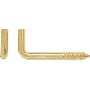 LUX-TOOLS Hak kątowy mosiądz 4x30mm 6szt.