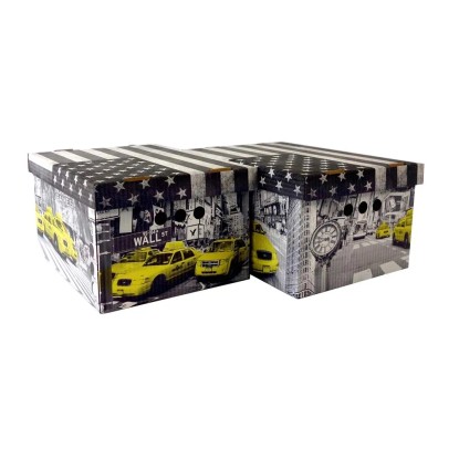 Erkar-Opakowania Komplet pudeł New York A4 2 sztuki