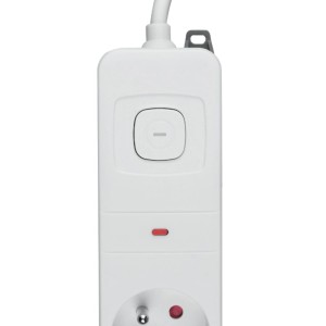 DPM Listwa ochronna z wyłącznikiem 4-gniazdowa 2P+Z biała 1,5 m