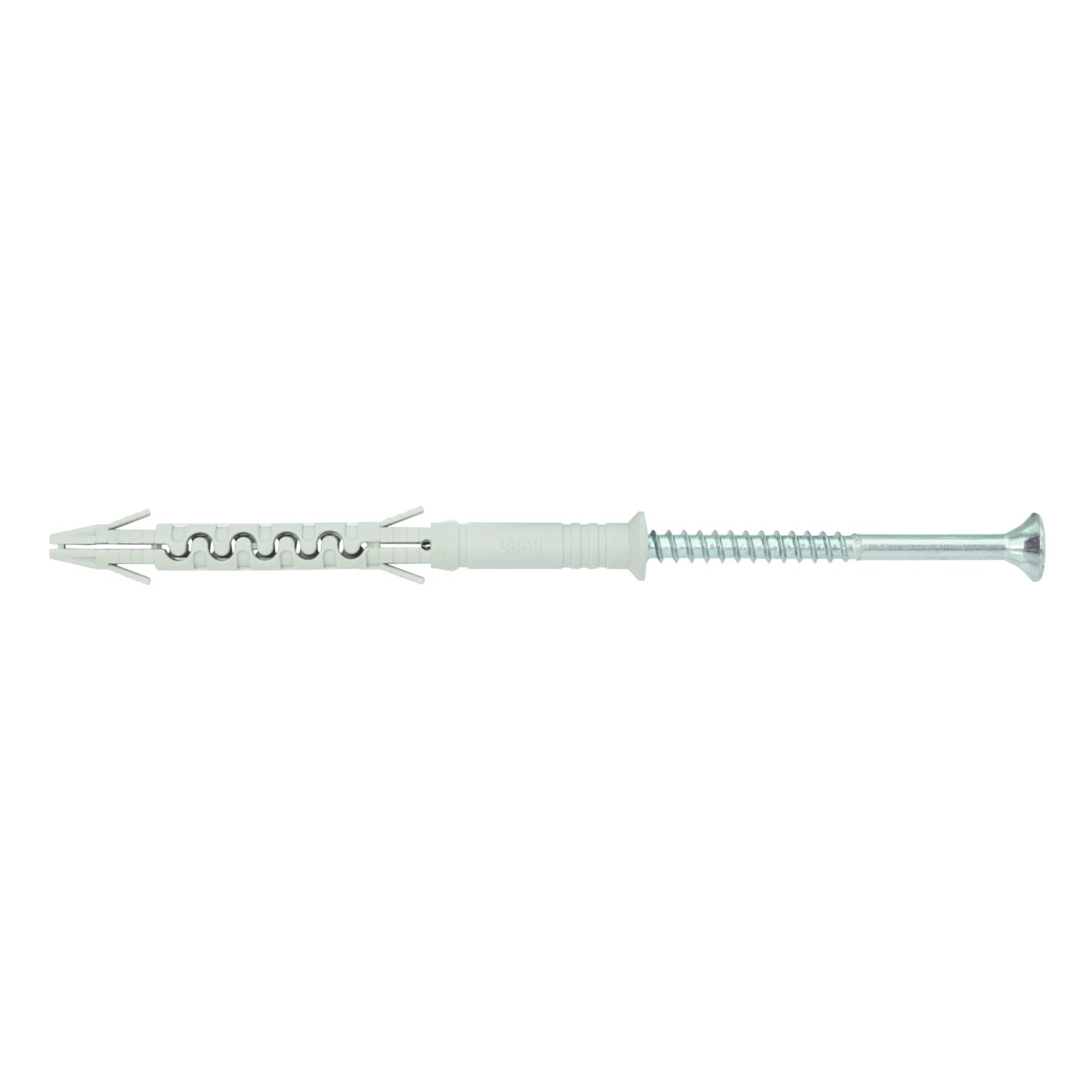 Wkręt-met Kołek ramowy z łbem stożkowym i gniazdem krzyżowym 8 mm x 80 mm