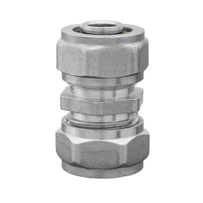 Invena Dwuzłączka pex/pex 20 mm x 20 mm x 2-wkład aluminiowy