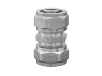 Invena Dwuzłączka pex/pex 16 mm x 16 mm x 2-wkład aluminiowy